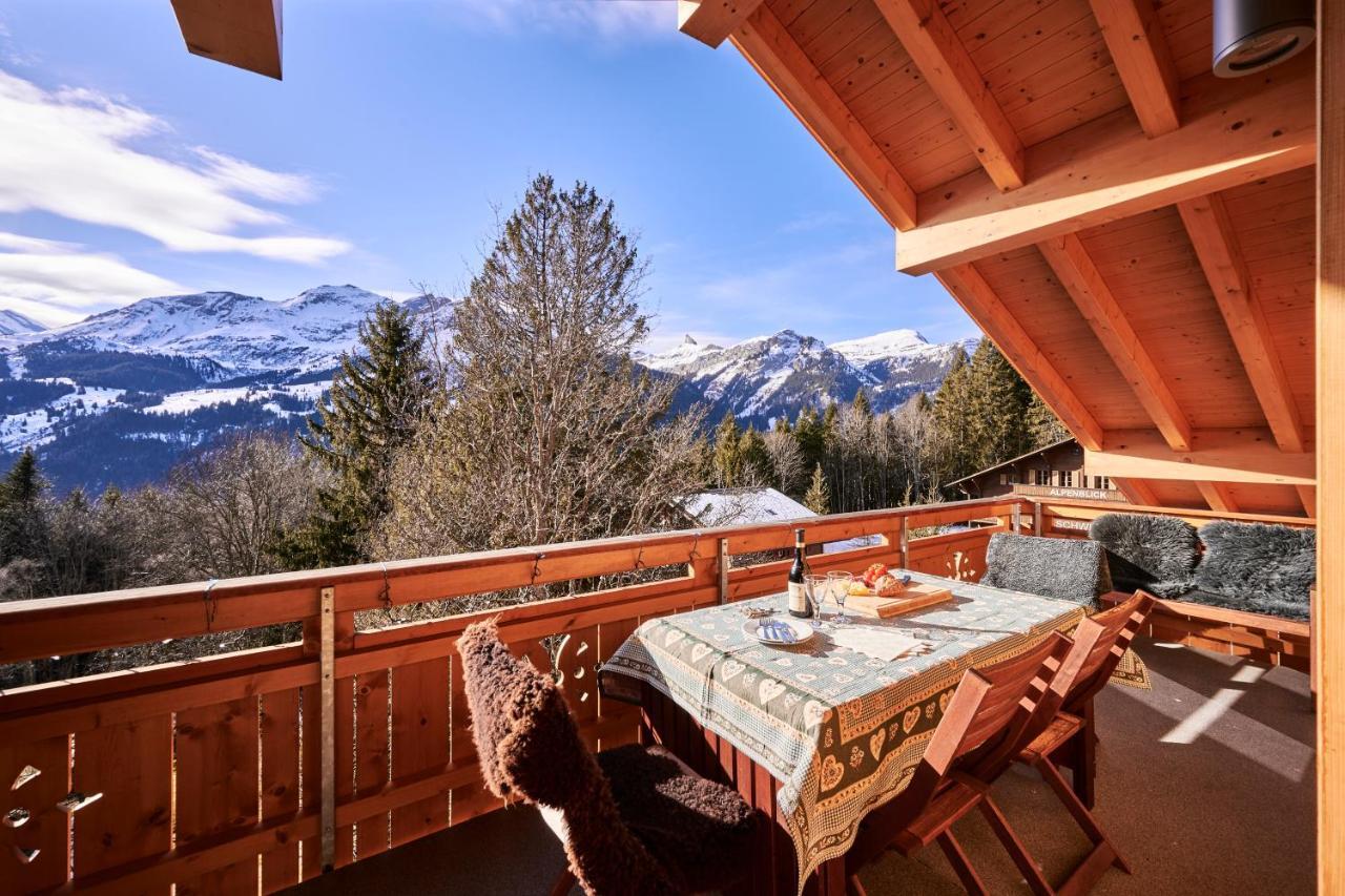 Chalet Bergfrieden Penthouse Wengen Exteriör bild