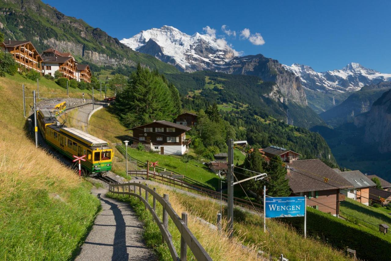 Chalet Bergfrieden Penthouse Wengen Exteriör bild