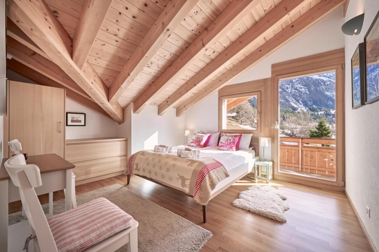 Chalet Bergfrieden Penthouse Wengen Exteriör bild