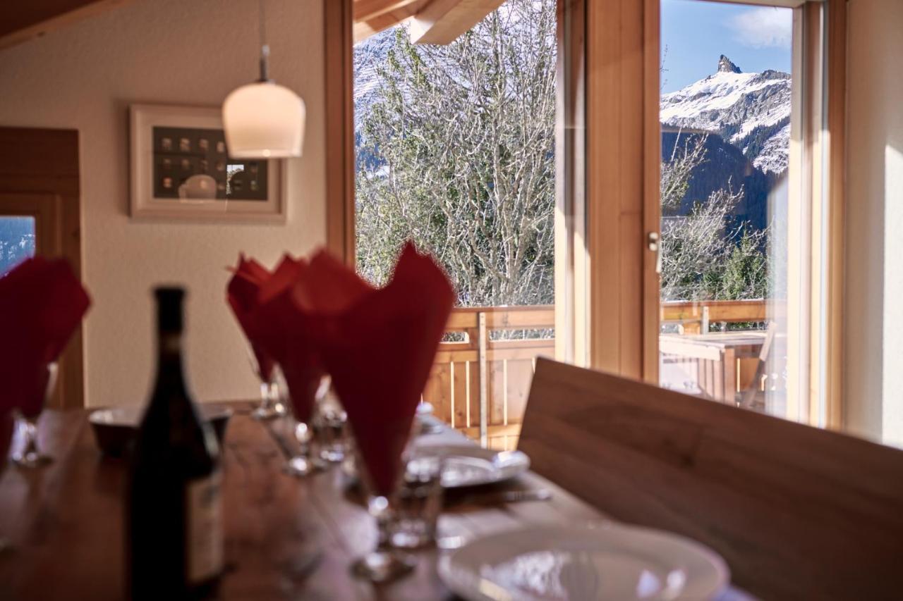 Chalet Bergfrieden Penthouse Wengen Exteriör bild
