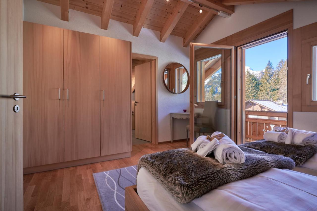 Chalet Bergfrieden Penthouse Wengen Exteriör bild