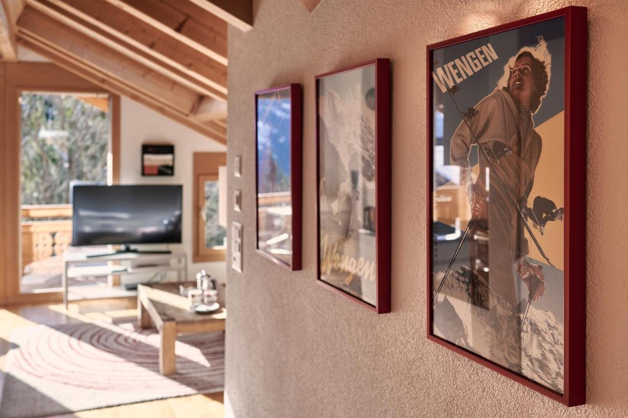 Chalet Bergfrieden Penthouse Wengen Exteriör bild