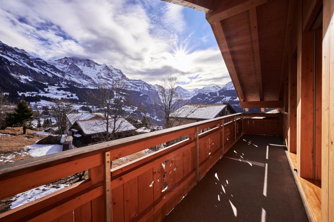 Chalet Bergfrieden Penthouse Wengen Exteriör bild