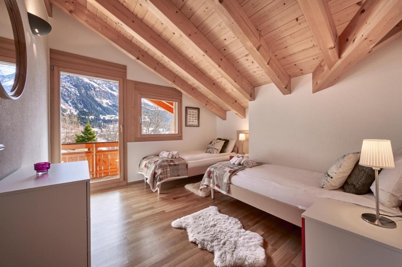 Chalet Bergfrieden Penthouse Wengen Exteriör bild