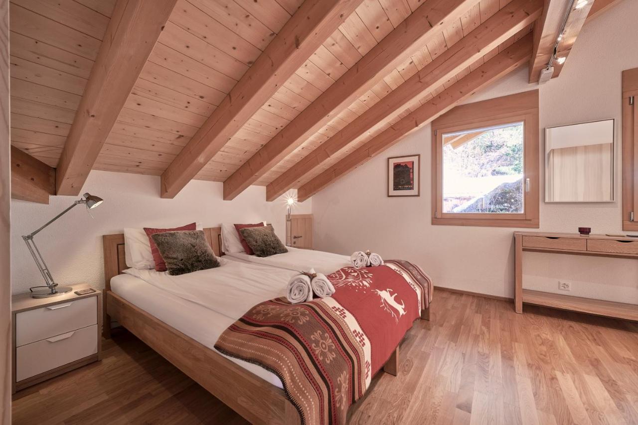 Chalet Bergfrieden Penthouse Wengen Exteriör bild